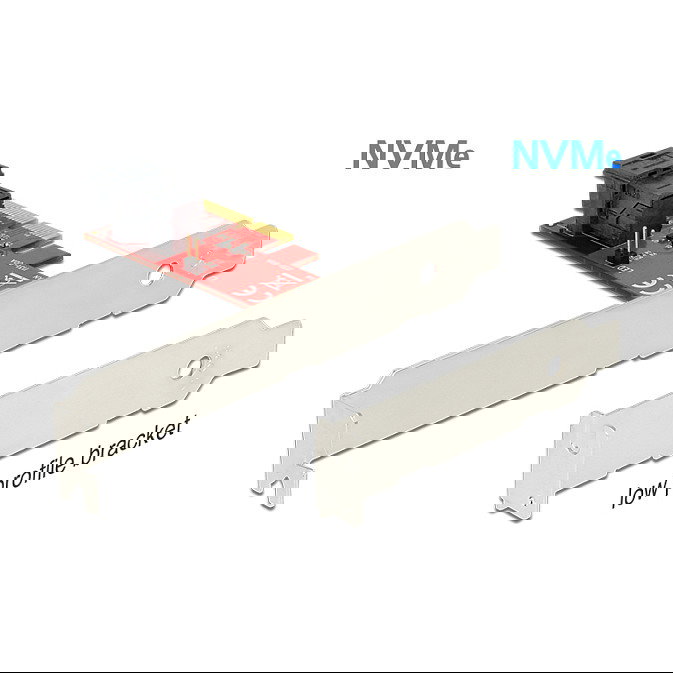 DeLOCK 89535 - Tarjeta Adaptadora PCI Express x4 NVMe a SAS SFF-8643 Interna Low Profile, PCIe 3.0, 12 Gbit/s