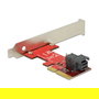 DeLOCK 89535 - Tarjeta Adaptadora PCI Express x4 NVMe a SAS SFF-8643 Interna Low Profile, PCIe 3.0, 12 Gbit/s