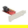 DeLOCK 89535 - Tarjeta Adaptadora PCI Express x4 NVMe a SAS SFF-8643 Interna Low Profile, PCIe 3.0, 12 Gbit/s