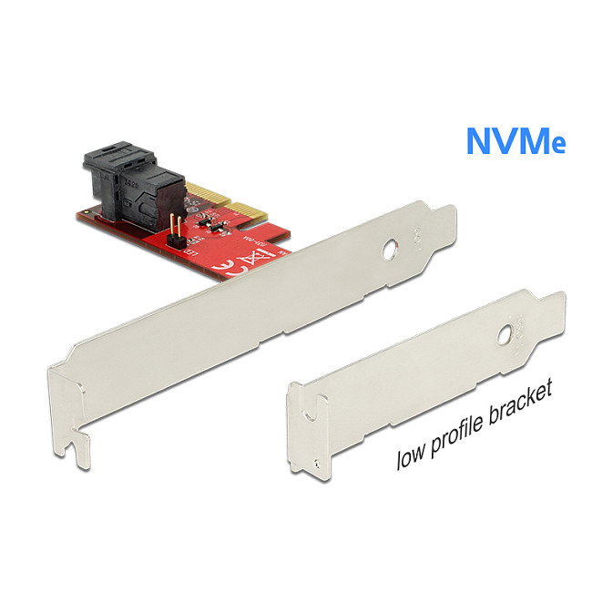 DeLOCK 89535 Tarjeta de expansión PCIe x4 a 1 x SFF-8643 NVMe Low Profile DeLOCK 89535 Tarjeta de expansión PCIe x4 a 1 x SFF-8643 NVMe Low Profile