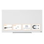 NOBO Pizarra de Cristal Magnética Diamond 993x559 mm Blanca