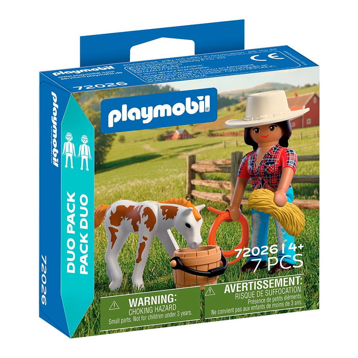 Playmobil Duo Pack Jinete Con Caballo 72026