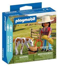 Playmobil Duo Pack Jinete con Caballo - Figura de juguete para niños de 4 a 10 años