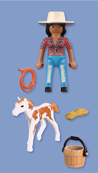 Playmobil Duo Pack Jinete con Caballo - Figura de juguete para niños de 4 a 10 años