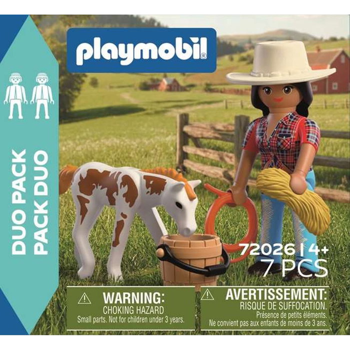 Playmobil Duo Pack Jinete Con Caballo 72026