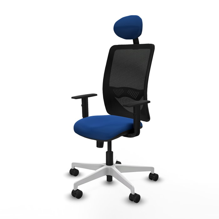 PIQUERAS Y CRESPO Silla de oficina Zulema con mecanismo Sincro Azul y Negro PIQUERAS Y CRESPO Silla de oficina Zulema con mecanismo Sincro Azul y Negro