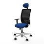 PIQUERAS Y CRESPO Silla de oficina Zulema con mecanismo Sincro Azul y Negro