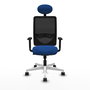PIQUERAS Y CRESPO Silla de oficina Zulema con mecanismo Sincro Azul y Negro