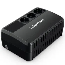 Cyberpower SAI BU650EG Línea Interactiva, 650VA/360W, 3 Salidas Schuko, Regulación Automática de Voltaje (AVR), Protección contra Sobretensiones, Formato de Escritorio, Negro