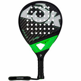 Pala de Pádel Lok Sports Carb-On Flow Negro Verde limón