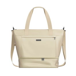 Numada Bolsa de Avión Beige 25 - 35 l con Bolsillo Portátil y Zapatero Resistente al Agua