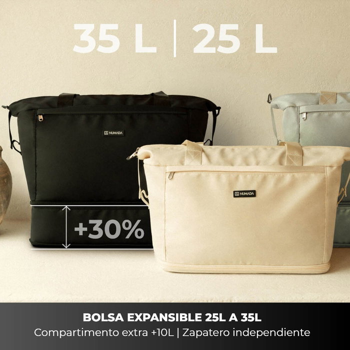 Numada Bolsa de avión beige 25 - 35 l