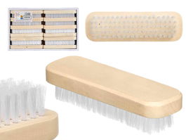Arte Regal Cepillo Ropa Madera Blanco 15 cm x 3.5 cm x 4.5 cm (Set de 48)