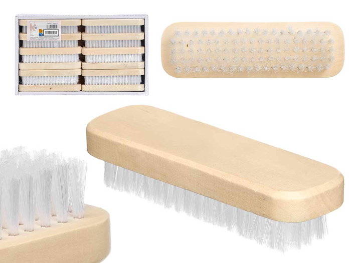 Arte Regal Cepillo Ropa Madera Blanco 15 cm x 3.5 cm x 4.5 cm (Set de 48) Arte Regal Cepillo Ropa Madera Blanco 15 cm x 3.5 cm x 4.5 cm (Set de 48)