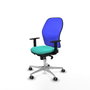 PIQUERAS Y CRESPO Silla de oficina Jorquera, Sincro, Turquesa y Azul