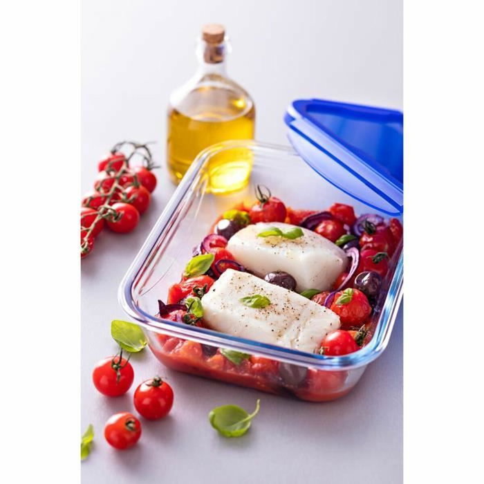 Pyrex® Cook&Go Recipiente Hermético Rectangular de Vidrio 0,8 L