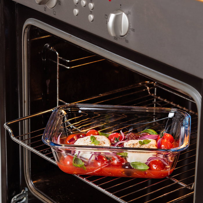 Pyrex® Cook&Go Recipiente Hermético Rectangular de Vidrio 0,8 L