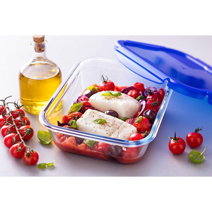 Pyrex® Cook&Go Recipiente Hermético Rectangular de Vidrio 0,8 L