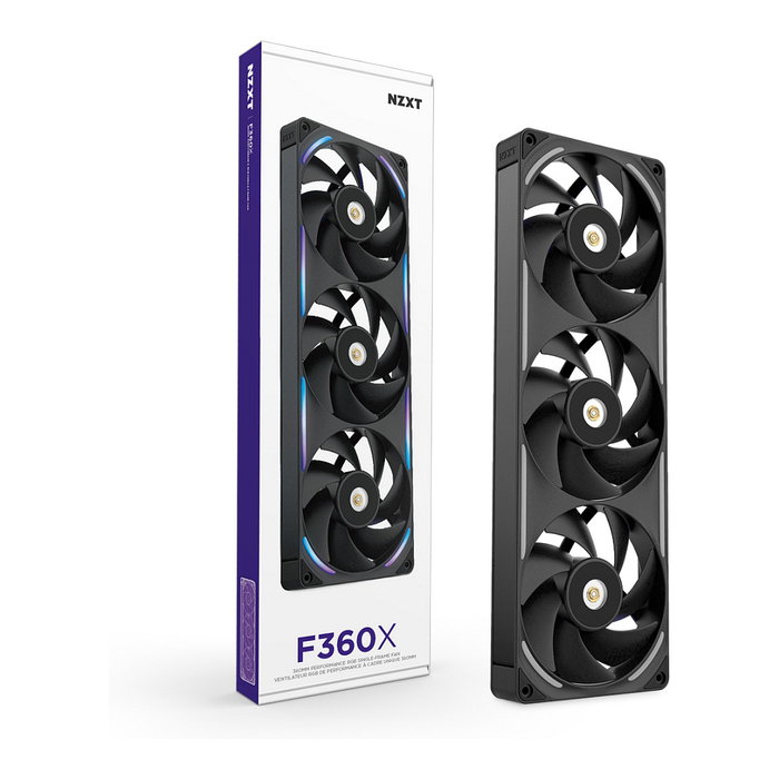 NZXT F360X RGB Ventilador de 360 mm Negro NZXT F360X RGB Ventilador de 360 mm Negro