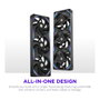 NZXT F360X RGB Ventilador de 360 mm Negro