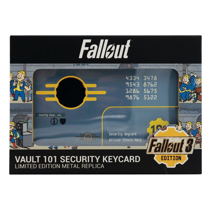 Fallout 3 Réplica Vault 101 Security Keycard Limited Edition
