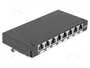 DeLOCK Mini Patchpanel de Escritorio RJ45 8 Puertos Cat.6A Blindado Negro