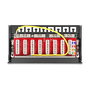 DeLOCK 90573 Patch Panel Desktop Mini RJ45 8 Puertos Cat.6A Blindado Negro Montaje Mesa/Pared para Cable 22/26 AWG