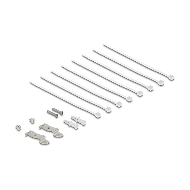 DeLOCK 90573 Patch Panel Desktop Mini RJ45 8 Puertos Cat.6A Blindado Negro Montaje Mesa/Pared para Cable 22/26 AWG