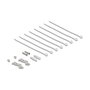 DeLOCK 90573 Patch Panel Desktop Mini RJ45 8 Puertos Cat.6A Blindado Negro Montaje Mesa/Pared para Cable 22/26 AWG