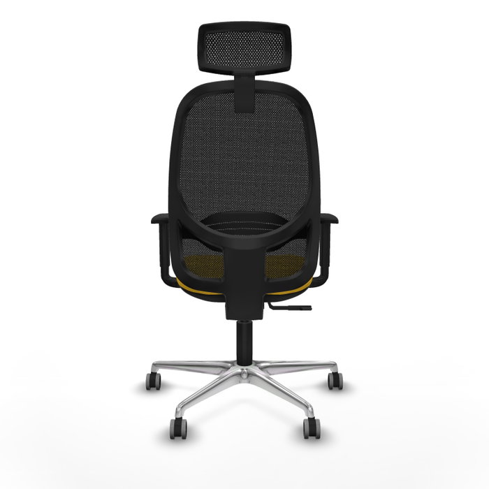 PIQUERAS Y CRESPO Silla de oficina Cilanco con mecanismo Sincro, Amarillo y Negro