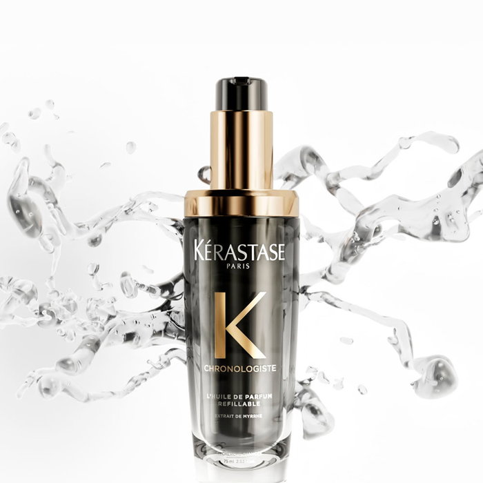 Kerastase Chronologiste Aceite Perfumado Recargable para Cabello, con Mirra y Rosa de Té, Hidrata y Da Volumen - Recarga 75 ml Kerastase Chronologiste Aceite Perfumado Recargable para Cabello, con Mirra y Rosa de Té, Hidrata y Da Volumen - Recarga 75 ml
