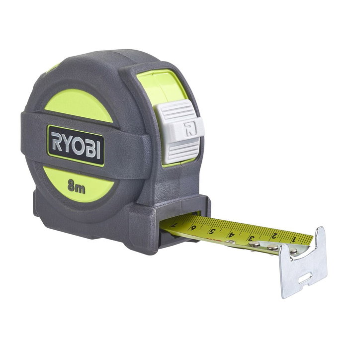 Ryobi Cinta métrica de 8 m y 25 mm de ancho Ryobi Cinta métrica de 8 m y 25 mm de ancho