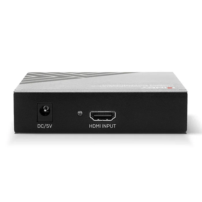 Lindy 38393 Convertidor de Señal de Vídeo HDMI a Compuesto/RCA, Conversor Digital-Analógico, Resolución 1920x1080 Pixeles, Soporta NTSC/PAL, Entrada 5V DC