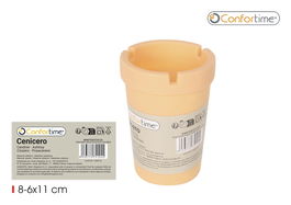 Wooow Cenicero con Agua de Plástico Varios Colores Confortime - 8 x 8 x 11 cm (36 Unidades)