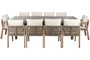 DKD Home Decor Set de Comedor Roda de Acacia para 10 Comensales