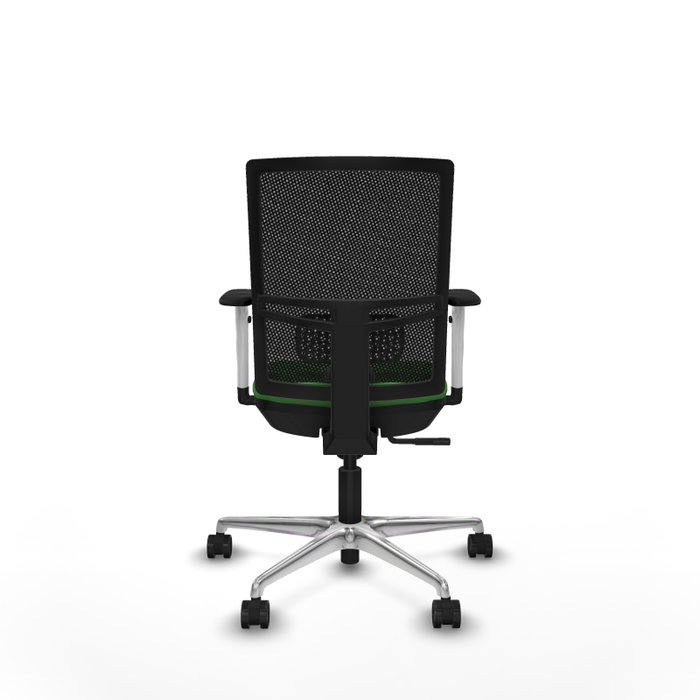 PIQUERAS Y CRESPO Silla de oficina Yunquera con Mecanismo Sincro, Verde y Negro