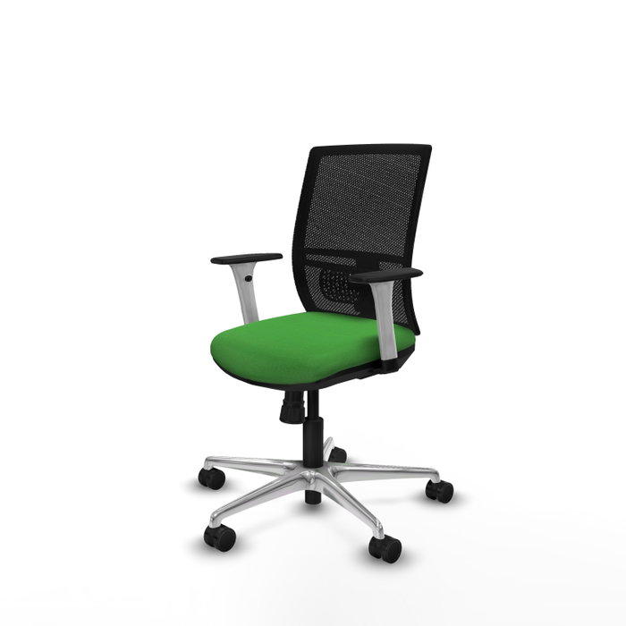 PIQUERAS Y CRESPO Silla de oficina Yunquera con Mecanismo Sincro, Verde y Negro