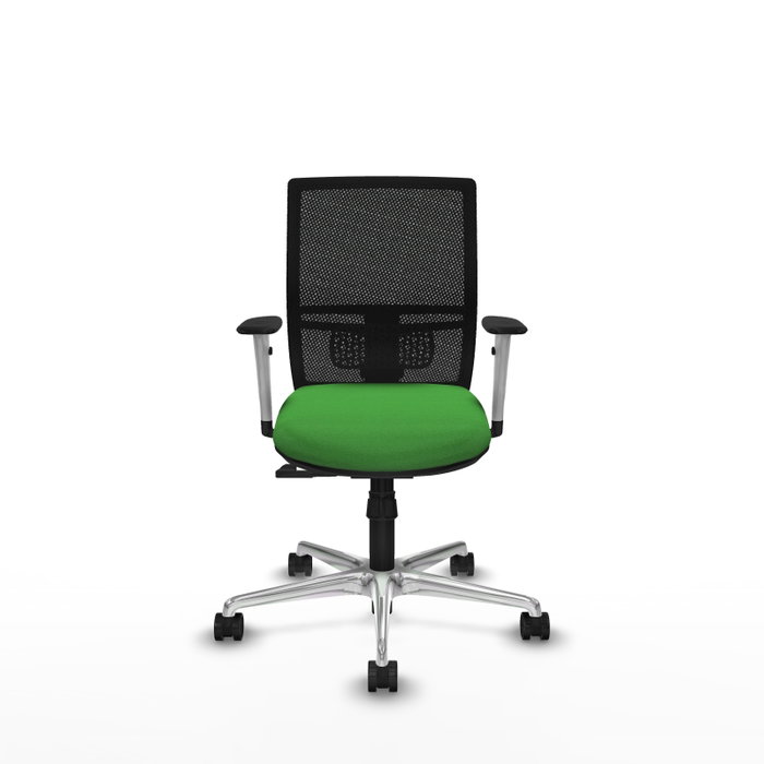 PIQUERAS Y CRESPO Silla de oficina Yunquera con Mecanismo Sincro, Verde y Negro