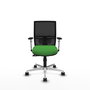 PIQUERAS Y CRESPO Silla de oficina Yunquera con Mecanismo Sincro, Verde y Negro