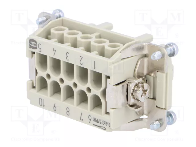 HARTING Han E® Plantilla de contacto hembra 10 polos