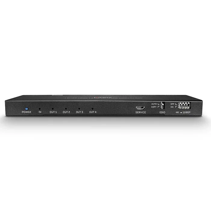 Lindy 38231 Splitter Divisor HDMI 2.0 1 Entrada 4 Salidas 4K Ultra HD 60Hz con Audio y Extractor, Negro, Metal Lindy 38231 Splitter Divisor HDMI 2.0 1 Entrada 4 Salidas 4K Ultra HD 60Hz con Audio y Extractor, Negro, Metal