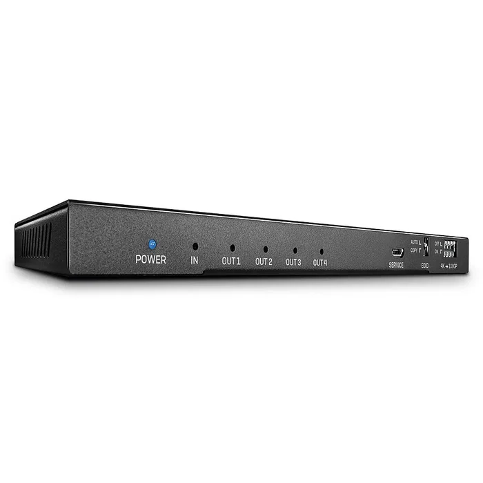 Lindy 38231 Splitter Divisor HDMI 2.0 1 Entrada 4 Salidas 4K Ultra HD 60Hz con Audio y Extractor, Negro, Metal Lindy 38231 Splitter Divisor HDMI 2.0 1 Entrada 4 Salidas 4K Ultra HD 60Hz con Audio y Extractor, Negro, Metal