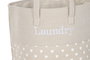 DKD Home Decor Surtido de 2 Cestas para la Ropa en Poliéster, Beige y Gris