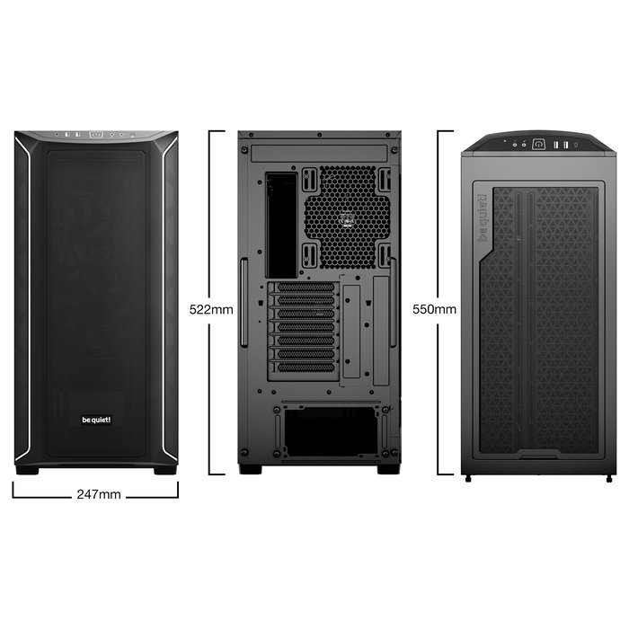 be quiet! SHADOW BASE 800DX Black Midi Tower PC Negro