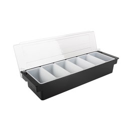 1946 Mixage Portacondimentos para Bar 50 x16 cm ABS-PP-PC con Bandejas Extraíbles