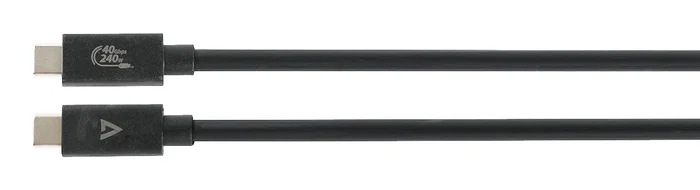 V7 Cable USB4 V7USB4-1.2M USB-C a USB-C 1.2m Negro - 40Gbps, 240W, Carga Rápida, Certificado USB-IF, Compatible con 8K V7 Cable USB4 V7USB4-1.2M USB-C a USB-C 1.2m Negro - 40Gbps, 240W, Carga Rápida, Certificado USB-IF, Compatible con 8K