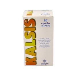 CATALYSIS Kalsis 90Cap. Suplemento alimenticio con Vitamina C para el funcionamiento normal de huesos y cartílagos