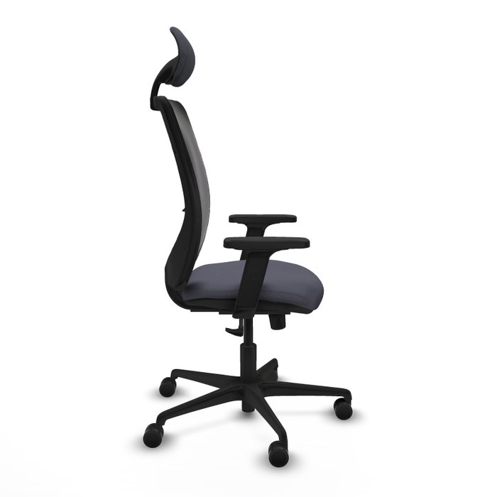 PIQUERAS Y CRESPO Silla de oficina Zulema Gris oscuro/Negro con mecanismo Sincro y Brazos 2D PIQUERAS Y CRESPO Silla de oficina Zulema Gris oscuro/Negro con mecanismo Sincro y Brazos 2D