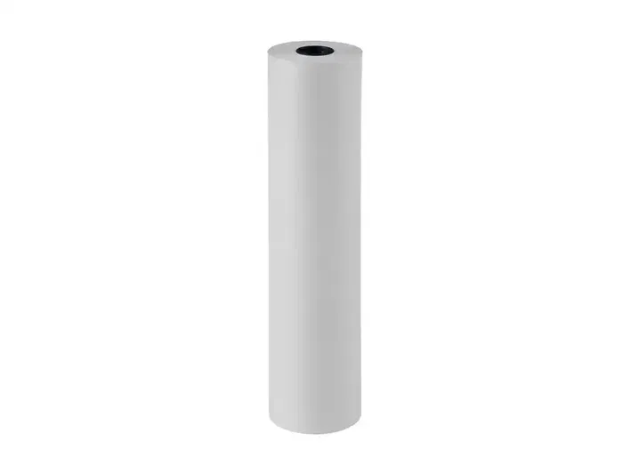 Liderpapel Bobina de Papel Kraft Verjurado Blanco, 50 g/m2, 62 cm de Ancho x 188 m de Longitud (7 kg), para Embalaje, Manualidades y Decoración