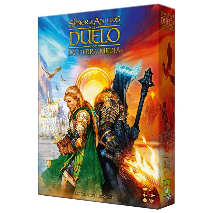 Repos Production 7DUMEES01 - El Señor de los Anillos: Duelo por la Tierra Media, Juego de Mesa Estratégico basado en 7 Wonders Duel para 2 Jugadores